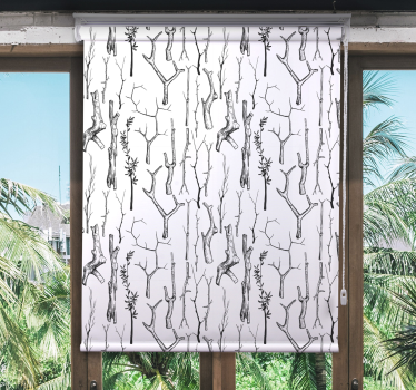 Gray trunks Tree roller blind - TenStickers