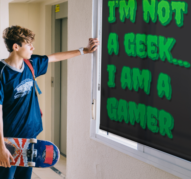 I am a gamer monster style Geek blind - TenStickers