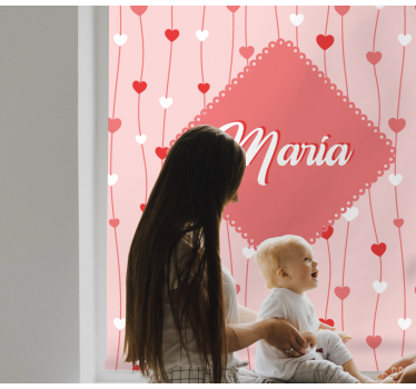 Love blind personalized heart designs - TenStickers