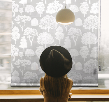 Ornamental Tree roller blind - TenStickers