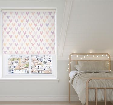 Pastel Heart Pattern blind teens - TenStickers