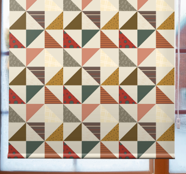 Patchwork geometric  More vintage blind - TenStickers