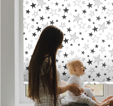 Grey starry adventure blind children - TenStickers