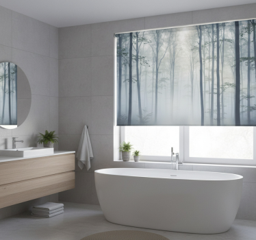 Tree blind atmospheric mist mural - TenStickers
