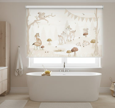Tree blind for enchanted forest nursery - TenStickers