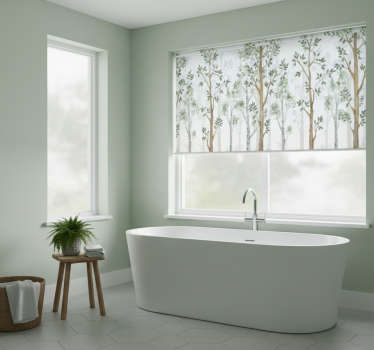 Tree blind minimalist botanical design - TenStickers