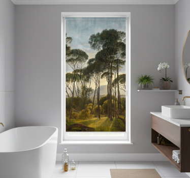 Tree blind muted tropical palms - TenStickers