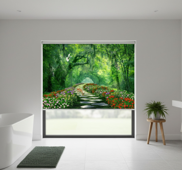 Tree blind surreal woodland path - TenStickers