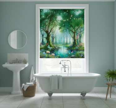 Tree blind whimsical fairy mural - TenStickers