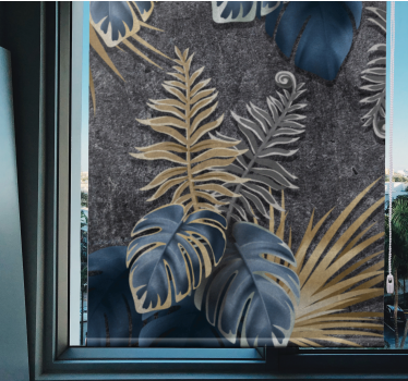 Tropical Foliage Arrangement blind flowers and plants - TenStickers