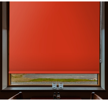 Vibrant Red Shade blackout roller blind - TenStickers