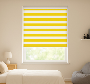 Yellow and white stripes blind teens - TenStickers