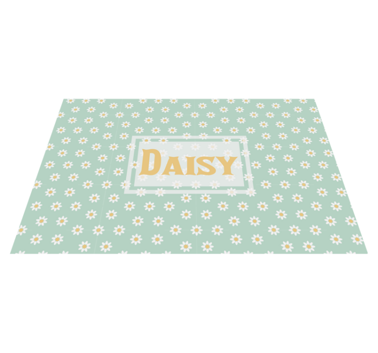 Kids daisy pattern floral placemats - TenStickers