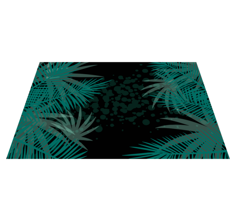 Tropical green plants original placemats - TenStickers