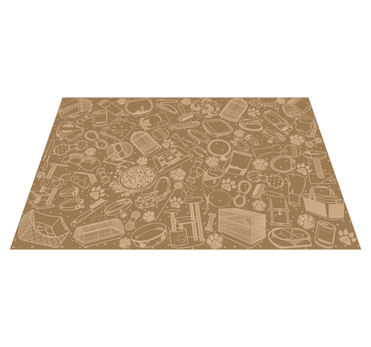 Different animal food restaurant placemats - TenStickers