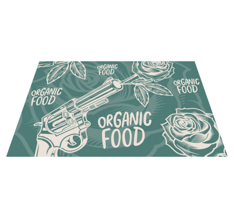 Original placemats revolver organic cuisine - TenStickers