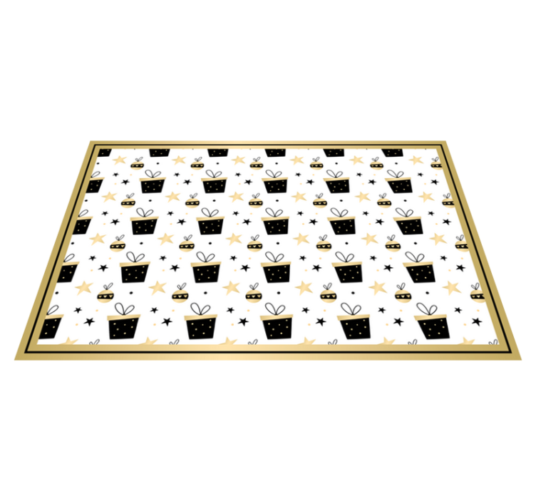 Elegant gift box pattern Christmas placemats - TenStickers