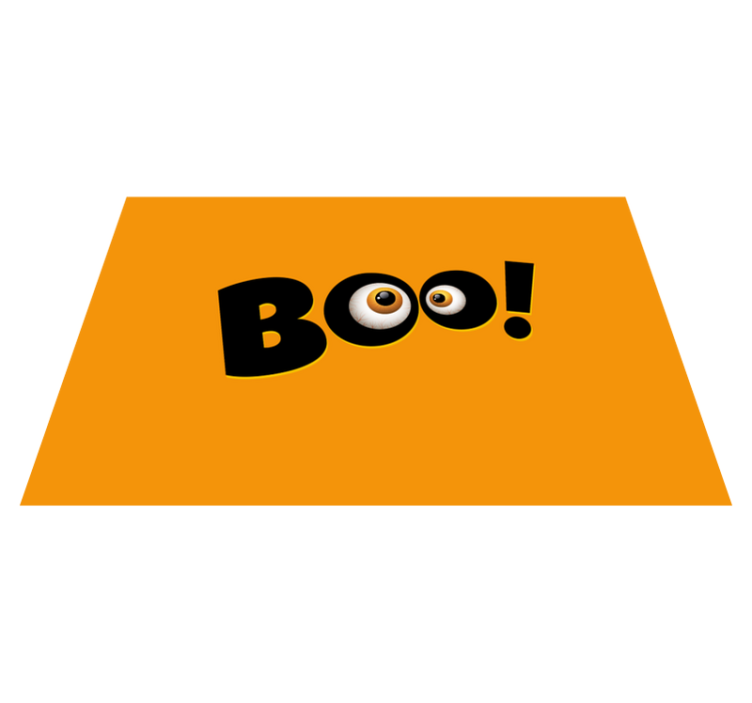 Boo orange colour placemat - TenStickers