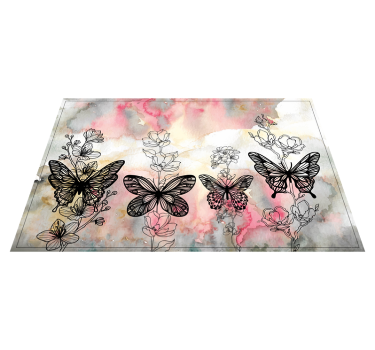 art butterfly butterfly placemats - TenStickers