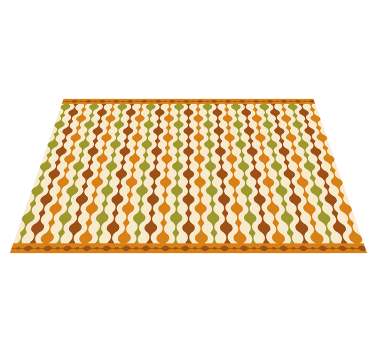 Textured placemats with vibrant curvy design - TenStickers