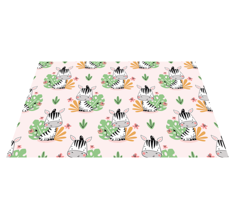 Beautiful Zebra for kids zebra placemats - TenStickers