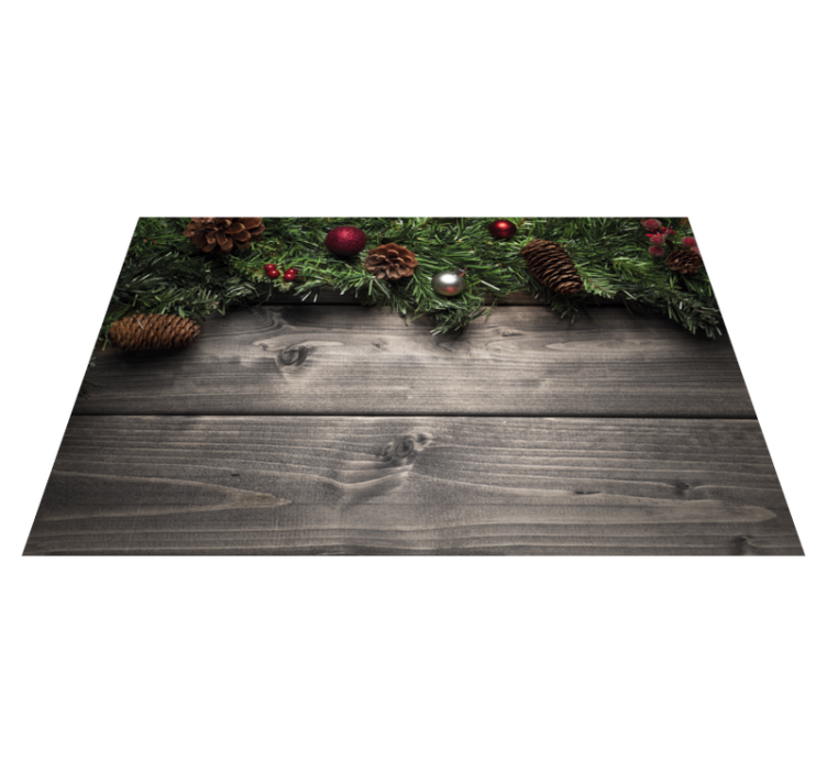 Holiday decoration  Wooden Christmas placemats - TenStickers