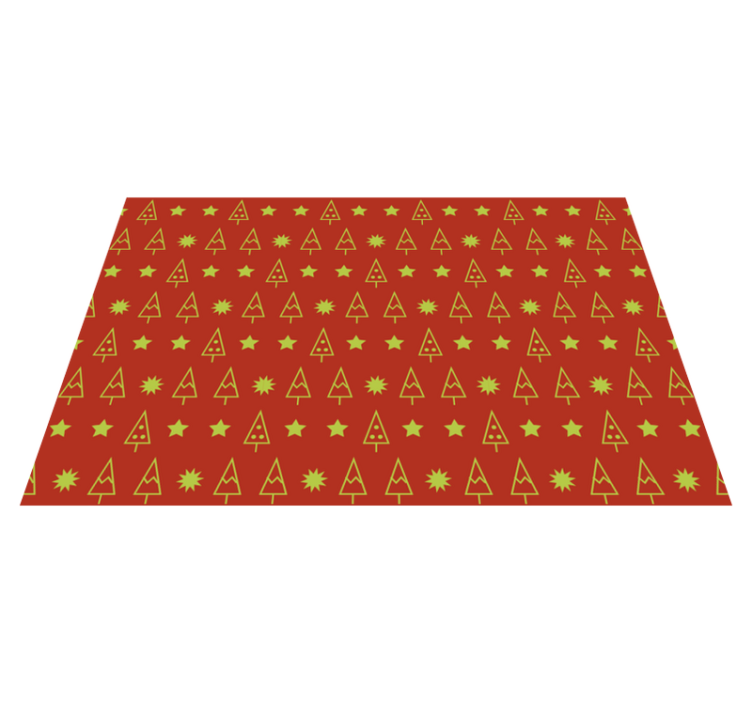 Christmas placemats festive tree design - TenStickers