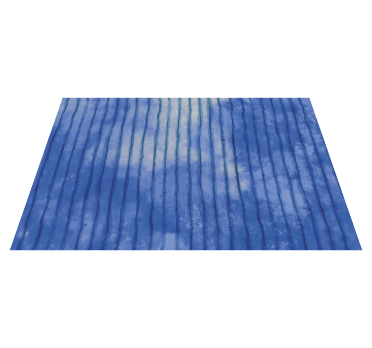 Textured placemats blue striped design - TenStickers