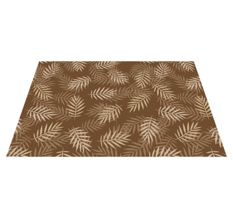 Textured placemats with natural leaf design - TenStickers