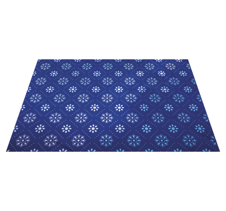 Textured placemats navy patterned surface - TenStickers