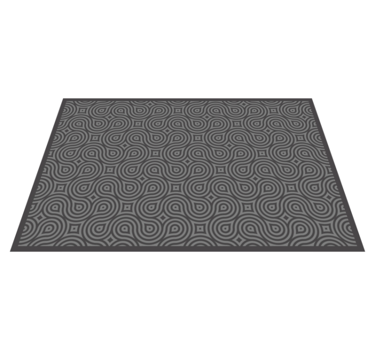 Textured placemats abstract swirl design - TenStickers