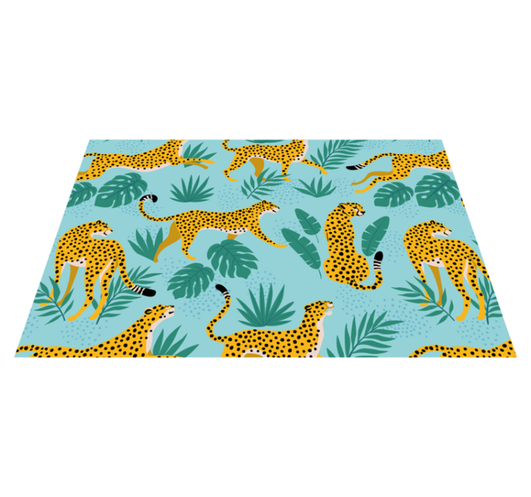 Leopards Safari original placemats - TenStickers