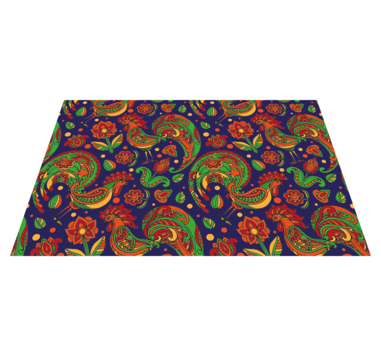 Original placemats with bright floral designs - TenStickers