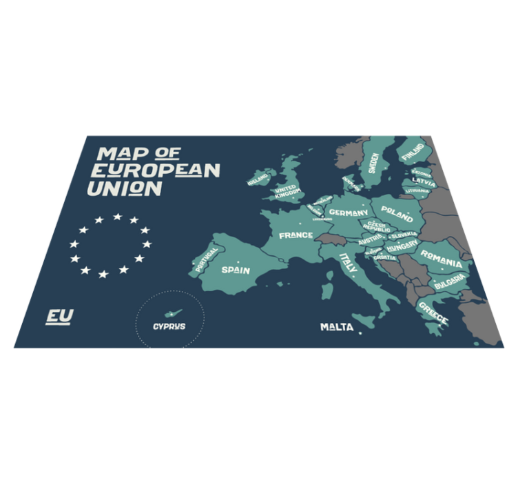 Quote placemats map of european union - TenStickers