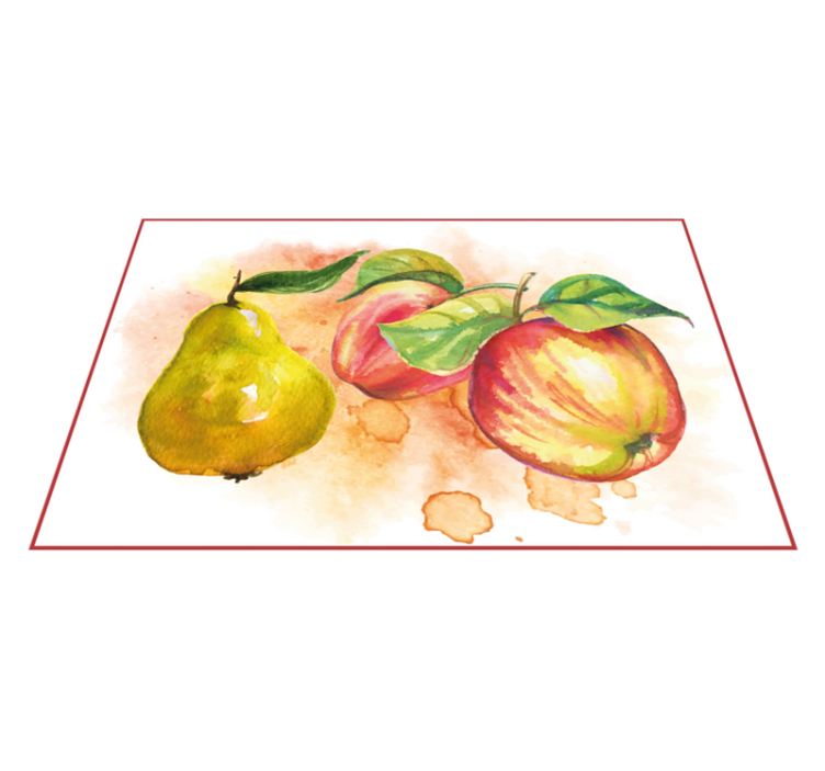 Original placemats fruits watercolor art print - TenStickers