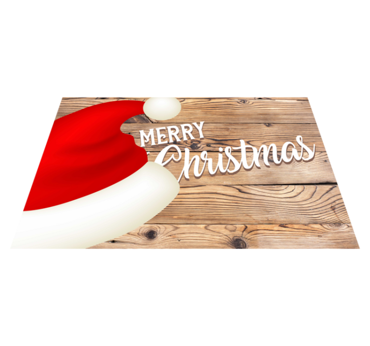 Merry Xmas text Christmas placemats - TenStickers