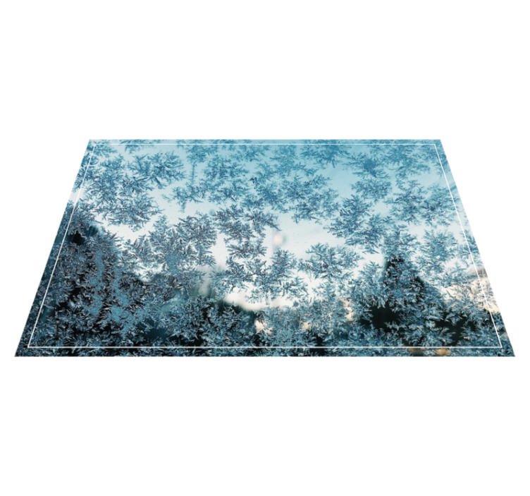 Textured placemats frosted ice design - TenStickers