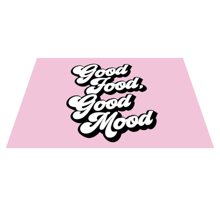 Good food good mood home placemats - TenStickers