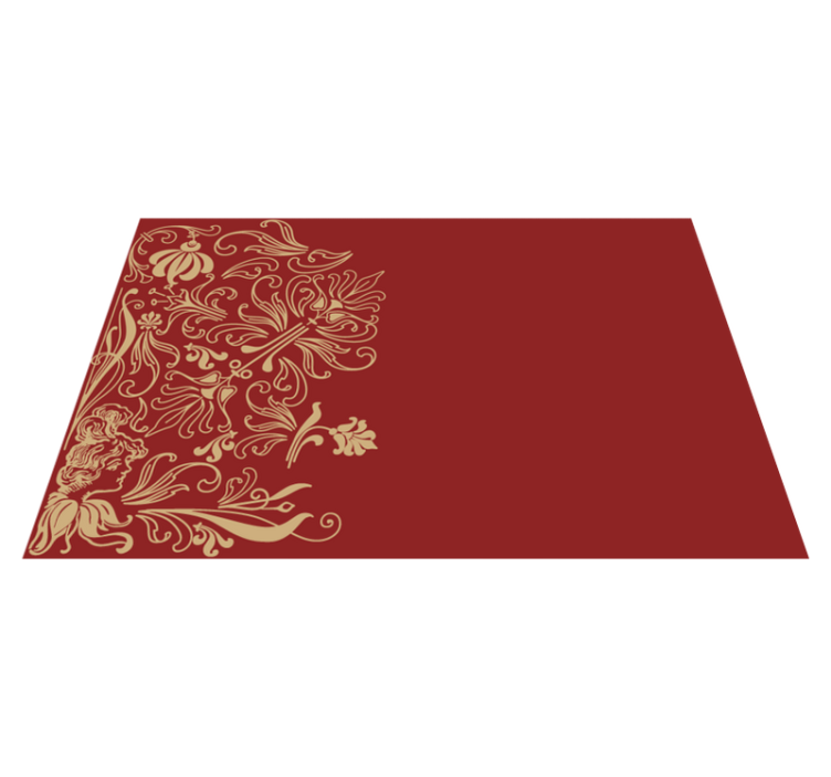 Elegant placemat with graceful floral touches - TenStickers
