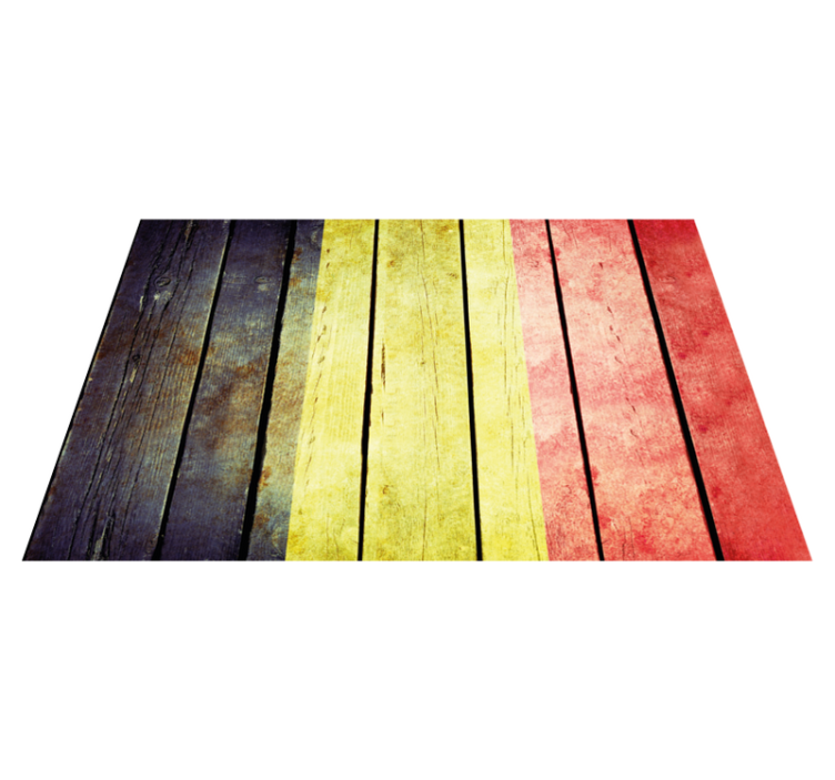 Textured placemats in colorful wooden plank design - TenStickers