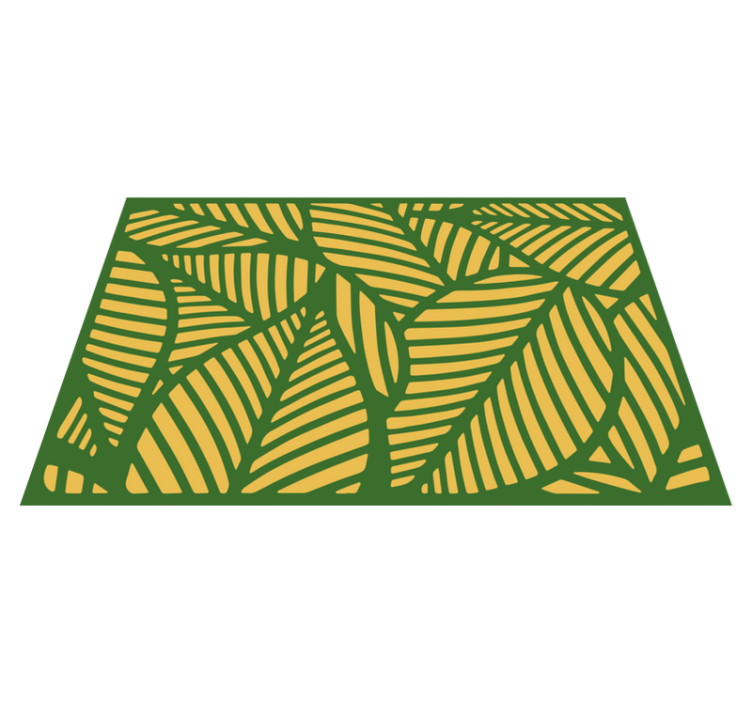 Textured placemats with leaf pattern design - TenStickers
