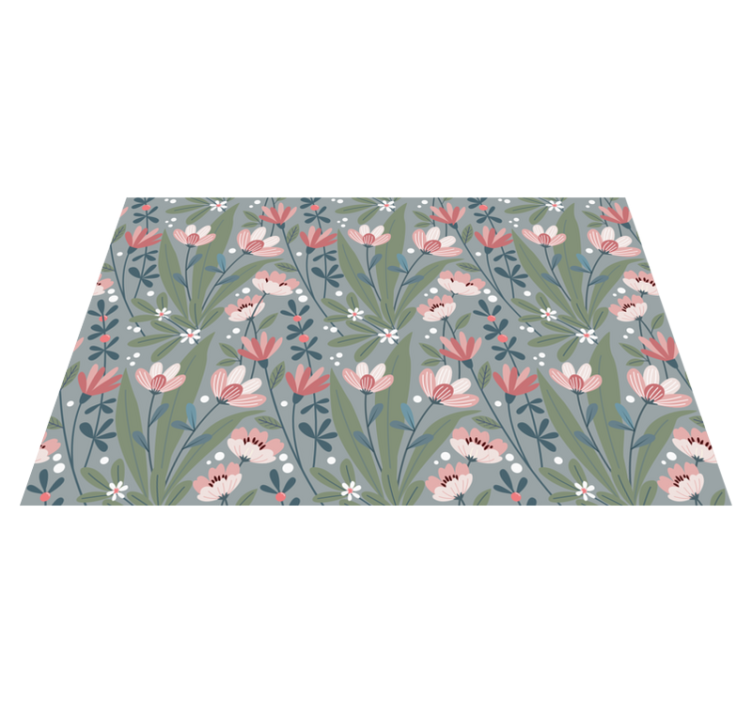 Original placemats floral pattern table - TenStickers