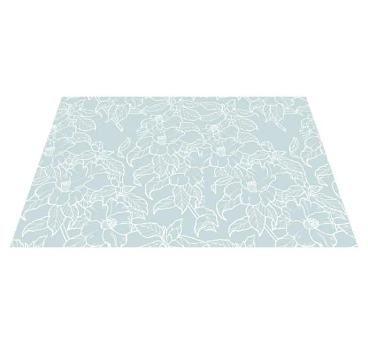 Textured placemats floral print layer - TenStickers