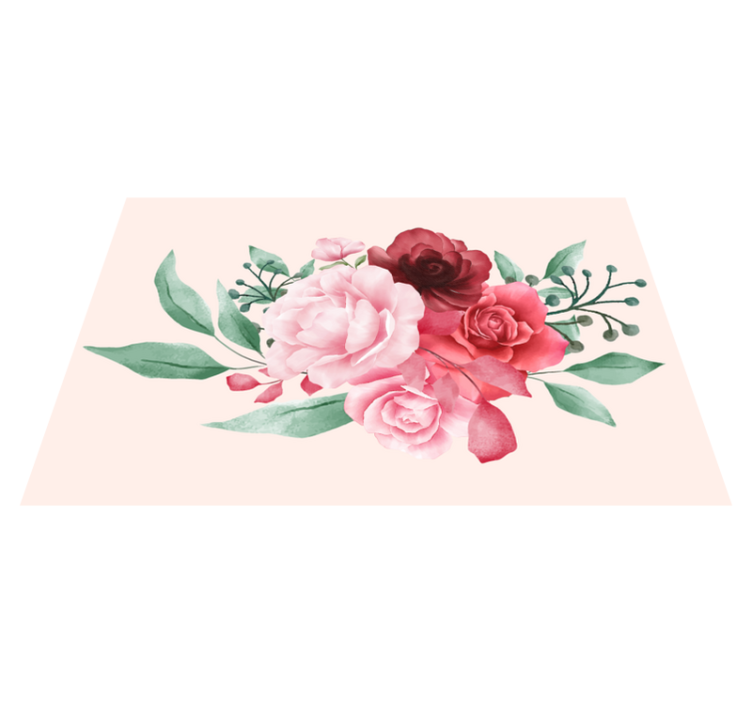 Original placemats floral arrangement design - TenStickers