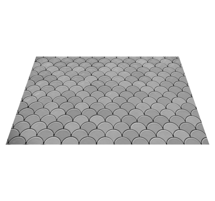 Textured placemats with scalloped pattern surface - TenStickers