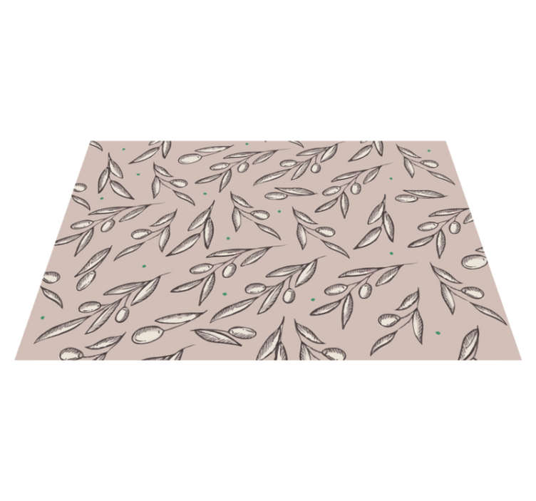 Textured placemats in elegant leaf design - TenStickers