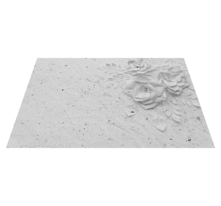 Textured placemats with elegant floral relief - TenStickers