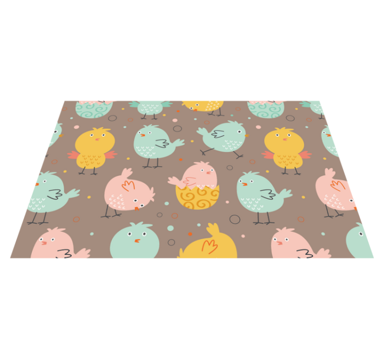Children placemats with bright bird designs - TenStickers