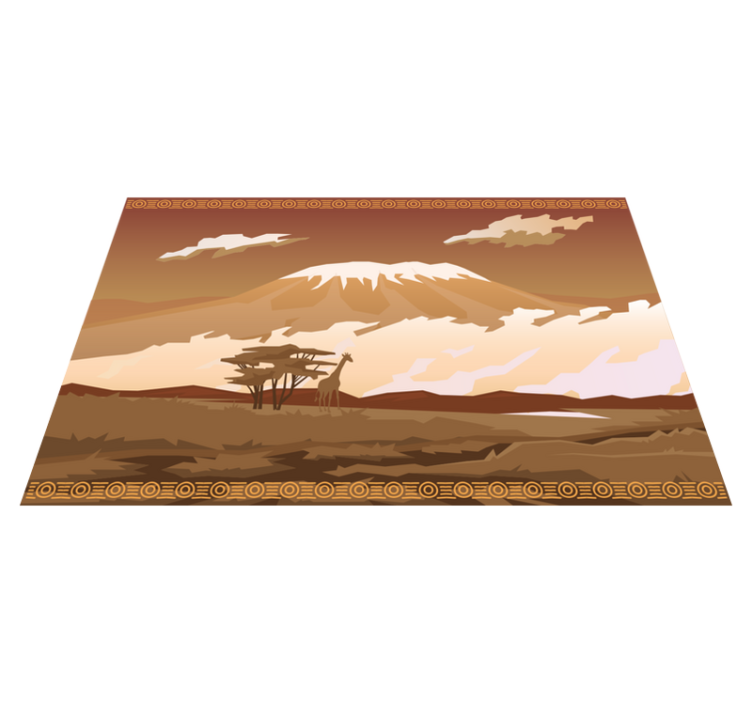 Original placemats majestic mountain scene - TenStickers