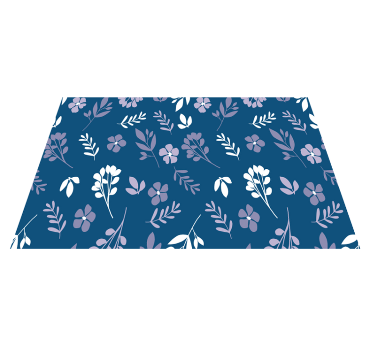 Textured placemats botanical floral design - TenStickers
